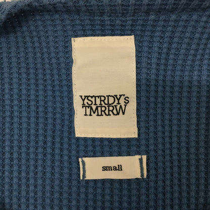 【中古品】【メンズ】 YSTRDY’S TMRRW イエスタデイズ トゥモロウ WAFFLE BAGGY CREW TOP YT-C0605 ワッフル バギー クルートップ 長袖 トップス 147-241228-at-12-tei サイズ：S カラー：ブルー 万代Net店