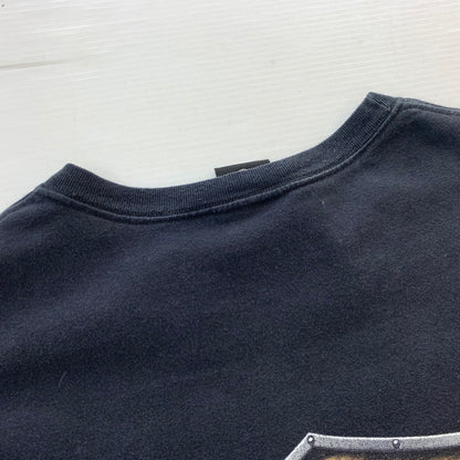 【中古品】【メンズ】 HARLEY DAVIDSON ハーレーダビッドソン 00s S/S PRINT TEE 00年代 ショートスリーブ プリント Tシャツ 半袖 トップス HANESボディ USA製 145-251023-yy-09-tei サイズ：2XL カラー：ブラック 万代Net店