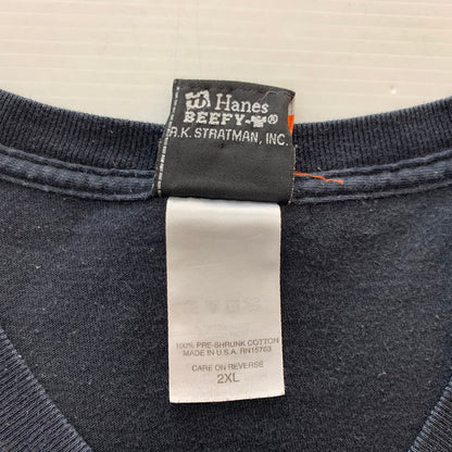 【中古品】【メンズ】 HARLEY DAVIDSON ハーレーダビッドソン 00s S/S PRINT TEE 00年代 ショートスリーブ プリント Tシャツ 半袖 トップス HANESボディ USA製 145-251023-yy-09-tei サイズ：2XL カラー：ブラック 万代Net店