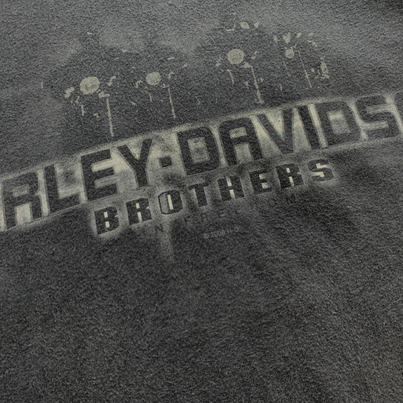 【中古品】【メンズ】 HARLEY DAVIDSON ハーレーダビッドソン 00s S/S PRINT TEE 00年代 ショートスリーブ プリント Tシャツ 半袖 トップス HANESボディ USA製 145-251023-yy-09-tei サイズ：2XL カラー：ブラック 万代Net店