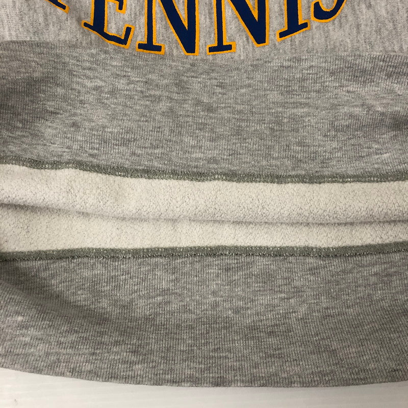 【中古品】【メンズ】 Champion チャンピオン 80's HOFSTRA TENNIS PRINT REVERSE WEAVE CREWNECK SWEATSHIRT VINTAGE 80年代 リバースウィーブ クルーネック スウェットシャツ トップス ヴィンテージ 3段プリント 145-241115-kk-23-tei サイズ：L カラー：グレー 万代Net店