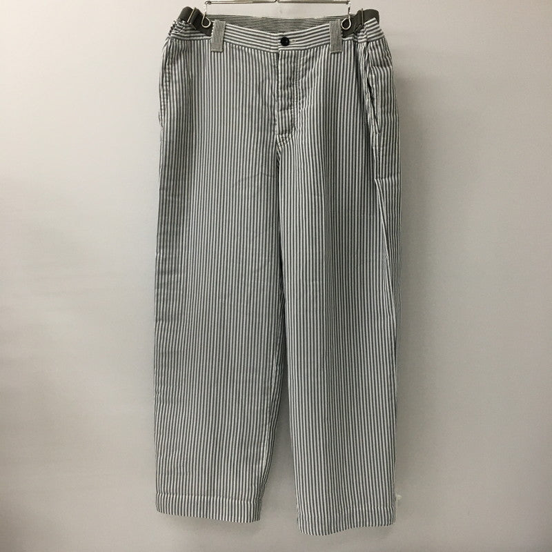 【中古品】【メンズ】 STRIPE WIDE PANTS 17-01297M ストライプワイドパンツ ボトムス 151-241211-kk-37-tei サイズ：2 カラー：グレーストライプ 万代Net店