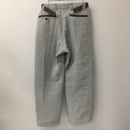 【中古品】【メンズ】 STRIPE WIDE PANTS 17-01297M ストライプワイドパンツ ボトムス 151-241211-kk-37-tei サイズ：2 カラー：グレーストライプ 万代Net店