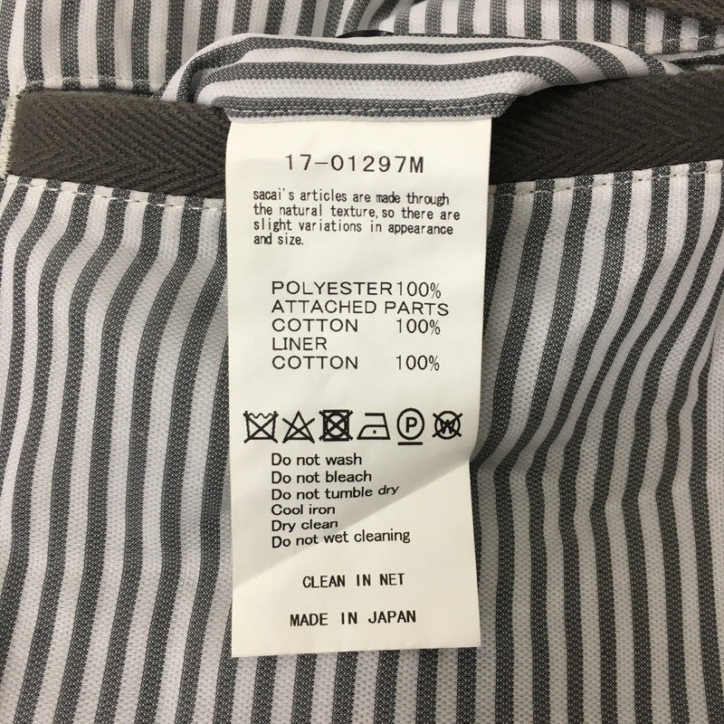 【中古品】【メンズ】 STRIPE WIDE PANTS 17-01297M ストライプワイドパンツ ボトムス 151-241211-kk-37-tei サイズ：2 カラー：グレーストライプ 万代Net店