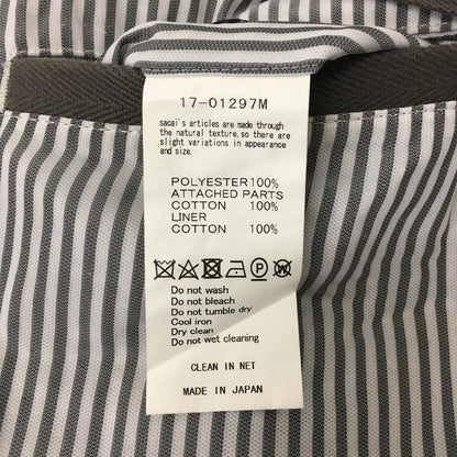 【中古品】【メンズ】 STRIPE WIDE PANTS 17-01297M ストライプワイドパンツ ボトムス 151-241211-kk-37-tei サイズ：2 カラー：グレーストライプ 万代Net店