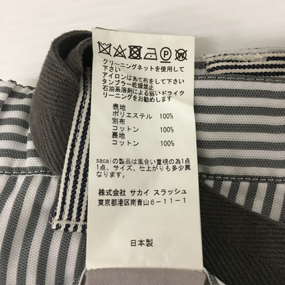 【中古品】【メンズ】 STRIPE WIDE PANTS 17-01297M ストライプワイドパンツ ボトムス 151-241211-kk-37-tei サイズ：2 カラー：グレーストライプ 万代Net店