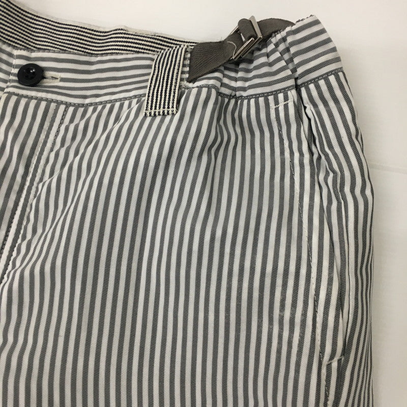 【中古品】【メンズ】 STRIPE WIDE PANTS 17-01297M ストライプワイドパンツ ボトムス 151-241211-kk-37-tei サイズ：2 カラー：グレーストライプ 万代Net店