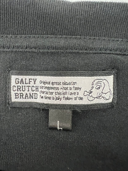 【中古品】【メンズ】 GALFY ガルフィー 19SS ペカペカ Tシャツ 192027 半袖 トップス 145-260830-kk-13-hon サイズ：L カラー：ブラック 万代Net店