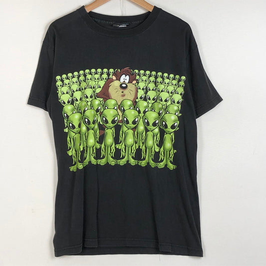 【現状渡し品】【メンズ】 LOONEY TUNES ルーニー テューンズ TAZ ALINE T-SHIRT タズ アライン Tシャツ 半袖 トップス 145-260711-sa-10-tei サイズ：不明 カラー：ブラック 万代Net店