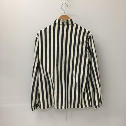 【中古品】【メンズ】 NEIGHBORHOOD ネイバーフッド 14AW BROOKS STRIPE/C-JKT 142TSNH-JKM04 ブルックス ストライプ ジャケット ライトアウター 142-241228-at-26-tei サイズ：S カラー：ホワイト/ブラック 万代Net店