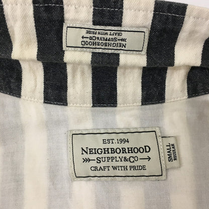 【中古品】【メンズ】 NEIGHBORHOOD ネイバーフッド 14AW BROOKS STRIPE/C-JKT 142TSNH-JKM04 ブルックス ストライプ ジャケット ライトアウター 142-241228-at-26-tei サイズ：S カラー：ホワイト/ブラック 万代Net店