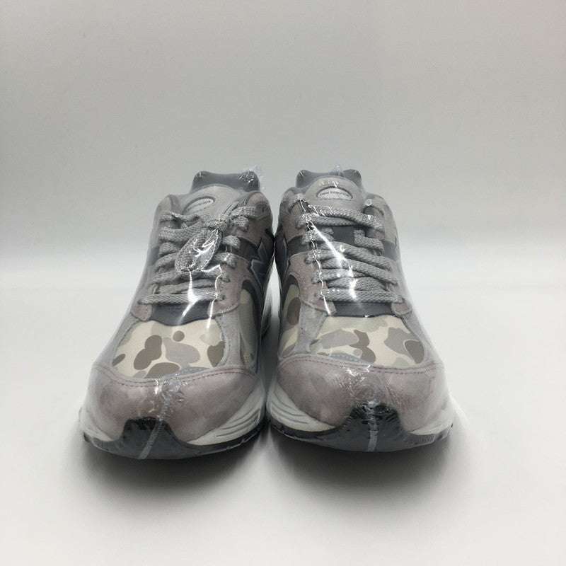 【中古美品】【メンズ】 A BATHING APE アベイシングエイプ × NEW BALANCE ニューバランス 別注 コラボ 2002R M2002RBG スニーカー 靴 162-241117-kk-44-tei カラー：GRAY 万代Net店
