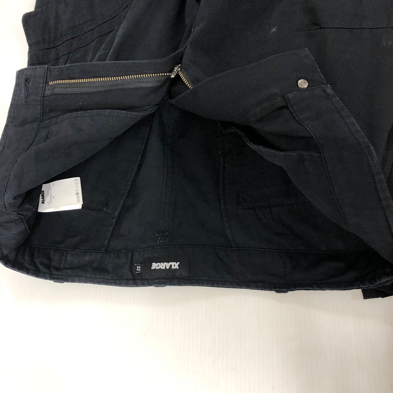 【中古品】【メンズ】 XLARGE エクストララージ CUSTOM MILITARY PANTS 101243031008 カスタム ミリタリーパンツ ボトムス 153-241229-kk-11-tei サイズ：32 カラー：ブラック 万代Net店