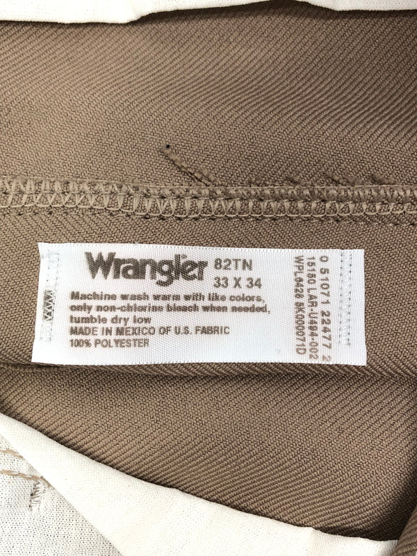 【中古品】【メンズ】 WRANGLER ラングラー WPL6428 スラックスパンツ ボトムス 156-260904-AS-27-hon サイズ：33×34 カラー：ベージュ 万代Net店