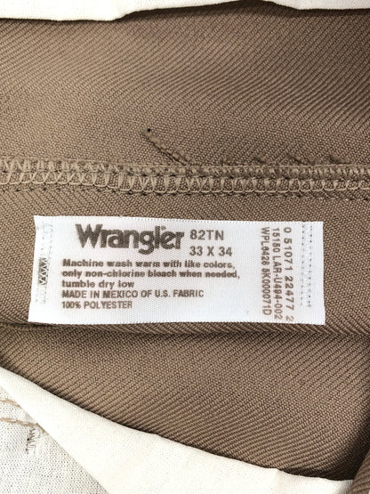 【中古品】【メンズ】 WRANGLER ラングラー WPL6428 スラックスパンツ ボトムス 156-260904-AS-27-hon サイズ：33×34 カラー：ベージュ 万代Net店