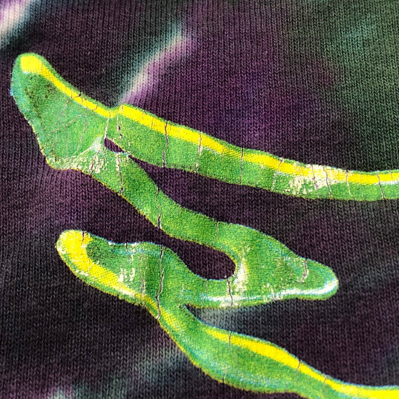 【中古品】【メンズ】 UNKNOWN 90’s AEROSMITH TIEDYE TEE 90年代 エアロスミス タイダイ Ｔシャツ 半袖 トップス 145-260711-sa-07-tei サイズ：L カラー：パープル 万代Net店