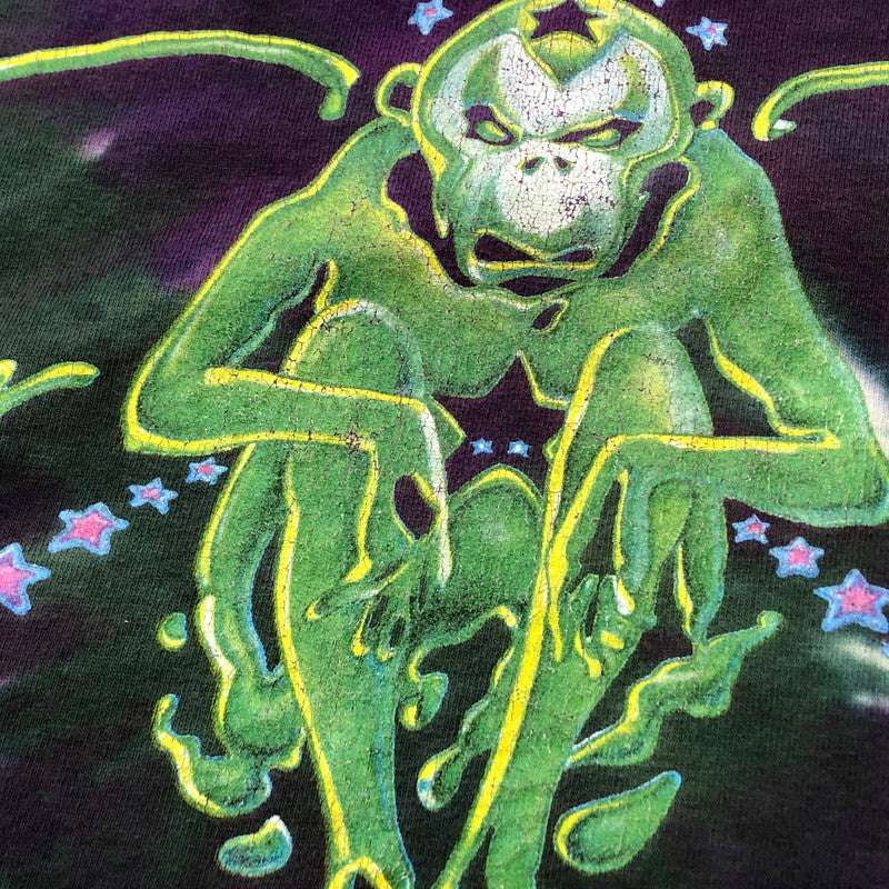 【中古品】【メンズ】 UNKNOWN 90’s AEROSMITH TIEDYE TEE 90年代 エアロスミス タイダイ Ｔシャツ 半袖 トップス 145-260711-sa-07-tei サイズ：L カラー：パープル 万代Net店
