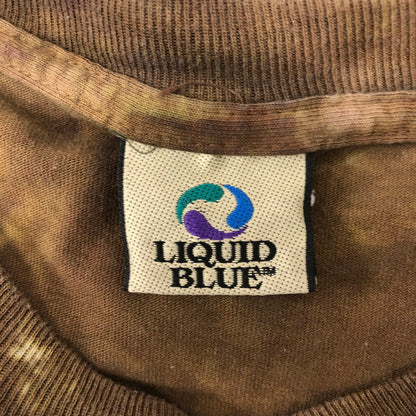 【中古品】【メンズ】  LIQUID BLUE リキッドブルー 00's AERO SMITH TIE DYE CONCERT T-SHIRT 00年代 エアロスミス タイダイ コンサート Tシャツ 半袖 トップス 145-250123-kk-02-tei サイズ：M カラー：ブラウン 万代Net店