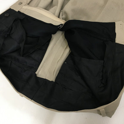 【中古品】【メンズ】 DOUBLE PLEATED TROUSERS ダブルプレーテッド トラウザーズ ボトムス パンツ 151-241119-kk-05-tei サイズ：L カラー：BEIGE 万代Net店