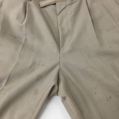 【中古品】【メンズ】 DOUBLE PLEATED TROUSERS ダブルプレーテッド トラウザーズ ボトムス パンツ 151-241119-kk-05-tei サイズ：L カラー：BEIGE 万代Net店
