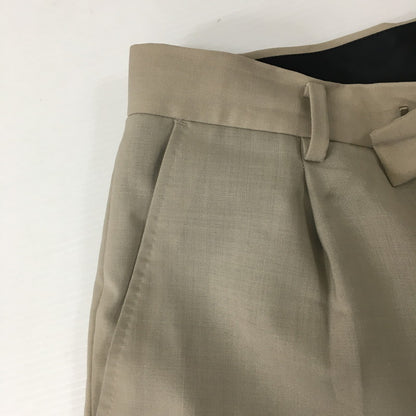 【中古品】【メンズ】 DOUBLE PLEATED TROUSERS ダブルプレーテッド トラウザーズ ボトムス パンツ 151-241119-kk-05-tei サイズ：L カラー：BEIGE 万代Net店