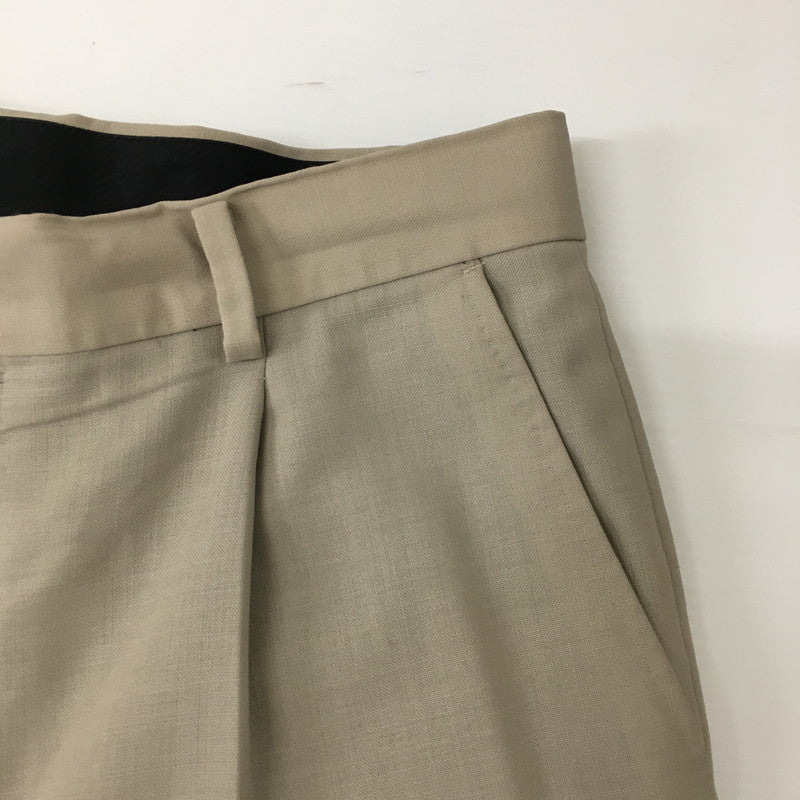 【中古品】【メンズ】 DOUBLE PLEATED TROUSERS ダブルプレーテッド トラウザーズ ボトムス パンツ 151-241119-kk-05-tei サイズ：L カラー：BEIGE 万代Net店