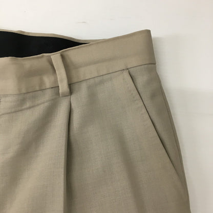 【中古品】【メンズ】 DOUBLE PLEATED TROUSERS ダブルプレーテッド トラウザーズ ボトムス パンツ 151-241119-kk-05-tei サイズ：L カラー：BEIGE 万代Net店