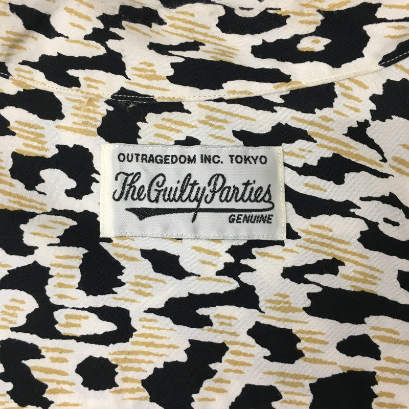 【中古品】【メンズ】 WACKO MARIA ワコマリア 23SS HAWAIIAN SHIRT S/S TYPE-6 LEOPARD 23SS-WMS-HI10 ハワイアンシャツ ショートスリーブ タイプ6 レオパード 半袖 トップス アロハシャツ 140-241119-kk-02-tei サイズ：L カラー：BEIGE 万代Net店