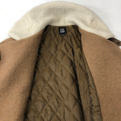 【中古品】【メンズ】  BLACK KAVIAR ブラックキャビア BOA COLLAR WOOL COAT ボアカラー ウールコート アウター 145-250117-kk-01-tei サイズ：S カラー：ブラウン 万代Net店