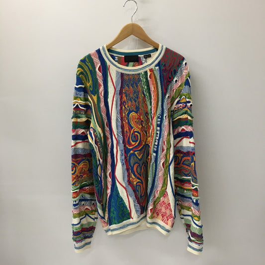 【中古品】【メンズ】  COOGI クージー 3D COTTON KNIT SWEATER スリーディー コットンニットセーター トップス 145-241119-kk-21-tei サイズ：L カラー：マルチカラー 万代Net店