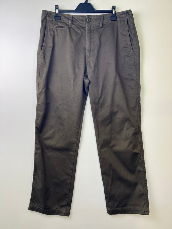 【中古品】【メンズ】 BACK CHANNEL バックチャンネル CHINO PANT チノパンツ ボトムス 153-260927-AS-7-hon サイズ：L カラー：ダークグリーン 万代Net店