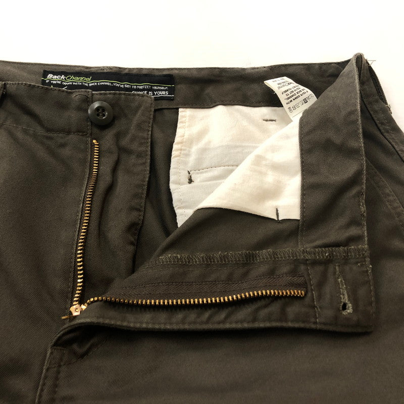 【中古品】【メンズ】 BACK CHANNEL バック チャンネル CHINO PANT チノ パンツ ボトムス 153-260702-sa-02-tei サイズ：L カラー：カーキ 万代Net店