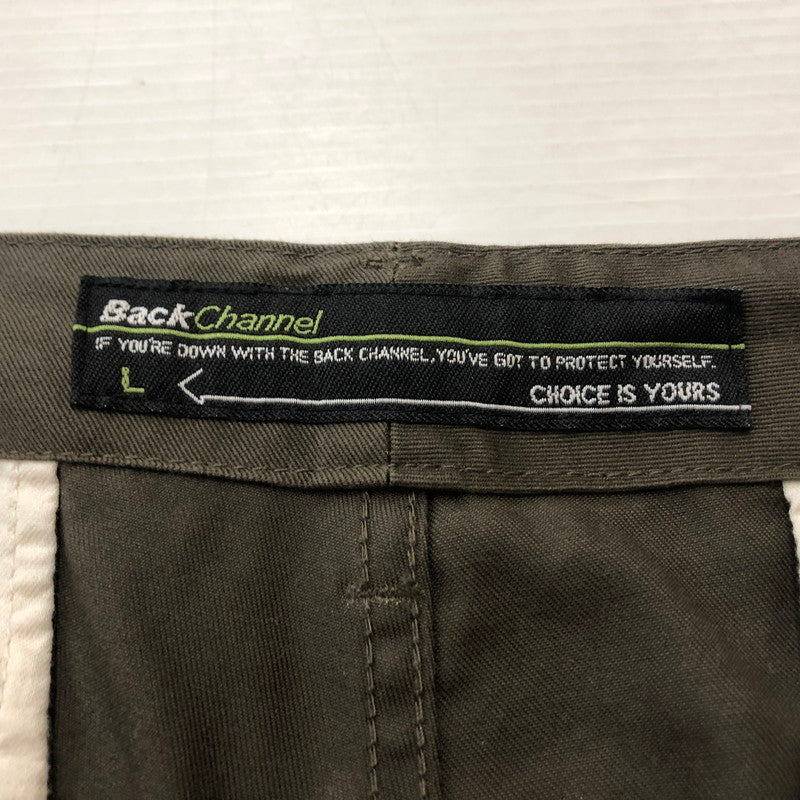 【中古品】【メンズ】 BACK CHANNEL バック チャンネル CHINO PANT チノ パンツ ボトムス 153-260702-sa-02-tei サイズ：L カラー：カーキ 万代Net店