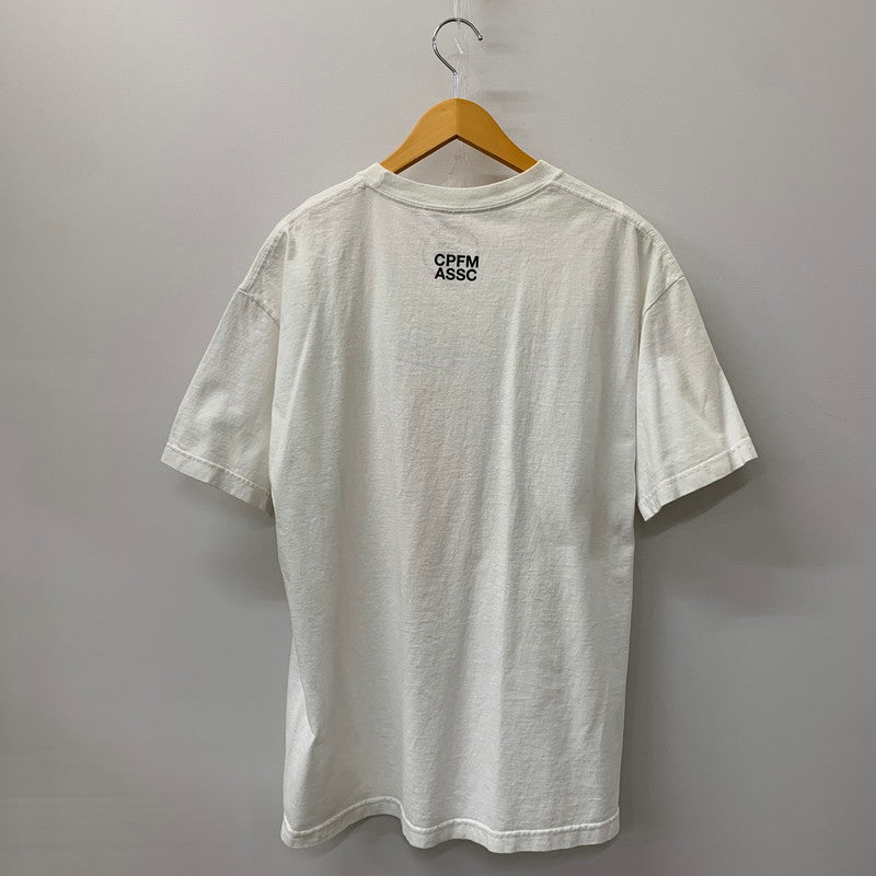 【中古品】【メンズ】  CACTUS PLANT FLEA MARKET カクタスプラント フリーマーケット × ANTI SOCIAL SOCIAL CLUB アンチソーシャルソーシャルクラブ 別注 コラボ CPFM ASSC LOGO S/S TEE ロゴ ショートスリーブ Tシャツ 半袖 トップス 142-241123-kk-22-tei サイズ：XL カラー：ホワイト 万代Net店