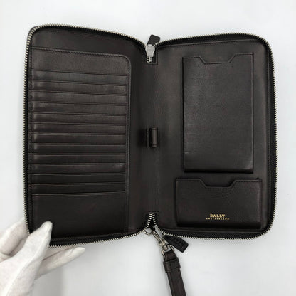 【中古品】【メンズ】 TINGER TRAVEL WALLET ティンガー トラベルウォレット ラウンドファスナー 長財布 200-241217-kk-04-tei カラー：CHOCOLATE 万代Net店