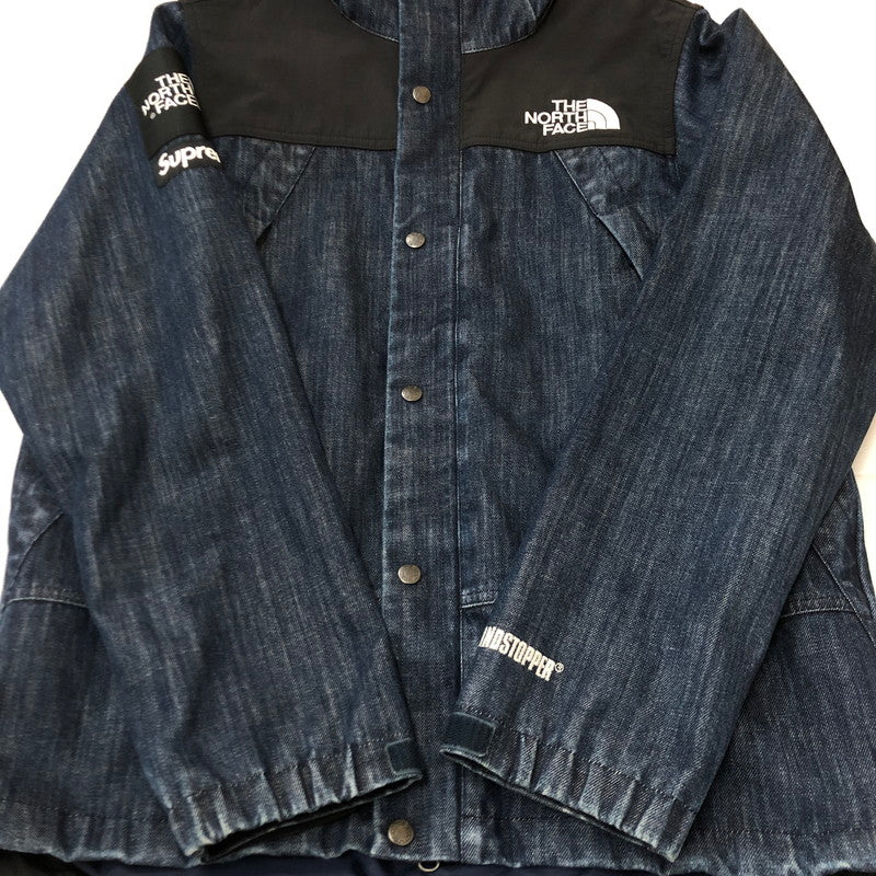 【中古品】【メンズ】 Supreme シュプリーム × THE NORTH FACE ザ ノースフェイス 別注 コラボ 15SS DENIM DOT SHOT JACKET NP01540I デニム ドットショットジャケット ライトアウター 149-250731-kk-13-fuz サイズ：M カラー：インディゴ 万代Net店