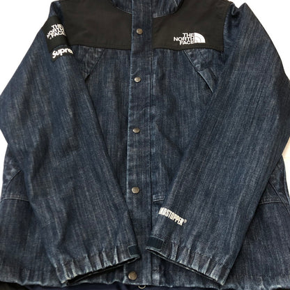 【中古品】【メンズ】 Supreme シュプリーム × THE NORTH FACE ザ ノースフェイス 別注 コラボ 15SS DENIM DOT SHOT JACKET NP01540I デニム ドットショットジャケット ライトアウター 149-250731-kk-13-fuz サイズ：M カラー：インディゴ 万代Net店