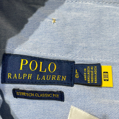 【中古品】【メンズ】 RALPH LAUREN ポロ ラルフローレン STRETCH SHORT PANTS ストレッチ ショート パンツ ボトムス 短パン 158-260807-sa-20-tei サイズ：L カラー：ブルー系 万代Net店