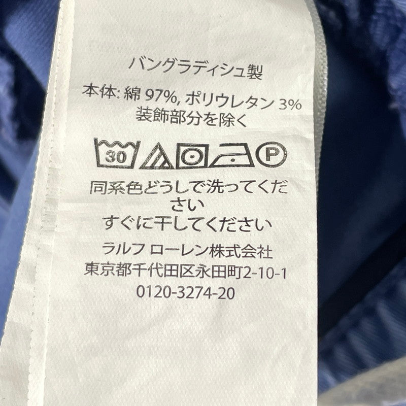 【中古品】【メンズ】 RALPH LAUREN ポロ ラルフローレン STRETCH SHORT PANTS ストレッチ ショート パンツ ボトムス 短パン 158-260807-sa-20-tei サイズ：L カラー：ブルー系 万代Net店