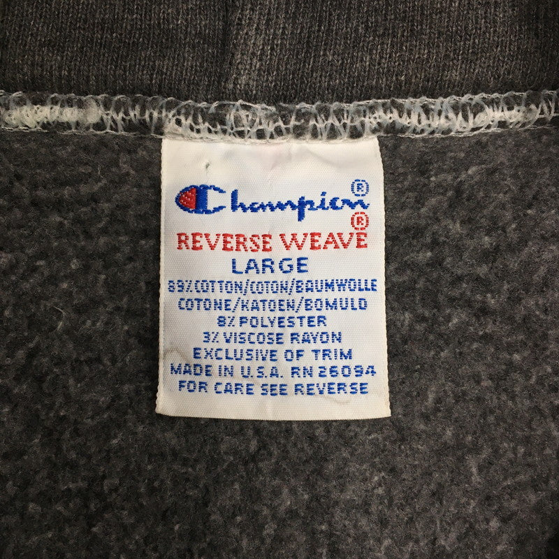 【中古品】【メンズ】 Champion チャンピオン 90's REVERSE WEAVE PULLOVER HOODIE 90年代 リバースウィーブ プルオーバーフーディー トップス パーカー 刺繍タグ 145-241124-kk-14-tei サイズ：L カラー：チャコール 万代Net店