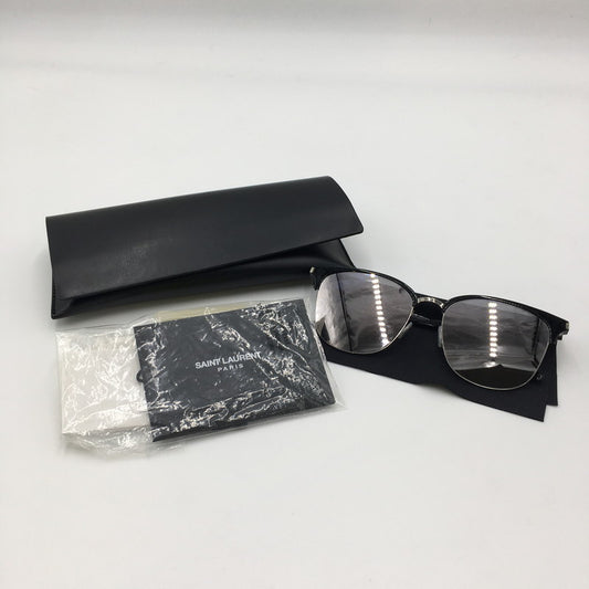 【中古品】【メンズ/レディース】 SAINT LAURENT PARIS サンローランパリ SUNGLAS SL201/K SLIM ウェリントンタイプ サングラス アイウェア アクセサリー 203-241124-kk-03-tei サイズ：57ロ18-145 カラー：ブラック 万代Net店