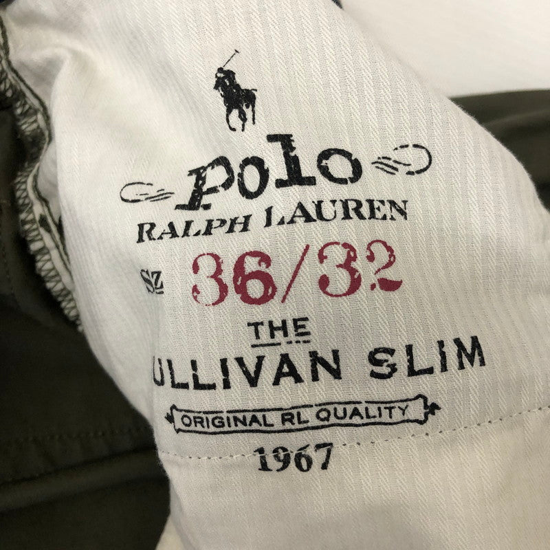 【中古品】【メンズ】 SULLIVAN SLIM FIT COTTON PANTS サリバン スリムフィット コットンパンツ ボトムス 158-250113-kk-09-tei サイズ：36 カラー：オリーブ 万代Net店