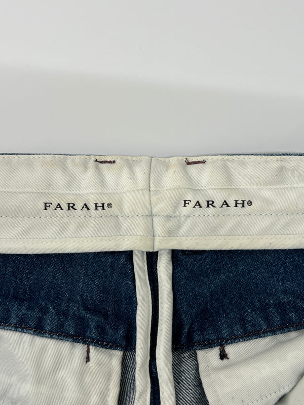 【中古品】【メンズ】 FARAH ファーラー TWOｰTUCK WIDE TAPERED PANTS FR0202-M4008 2タックワイドテーパードパンツ ボトムス 151-260830-kk-06-hon サイズ：30 カラー：ライトインディゴ 万代Net店