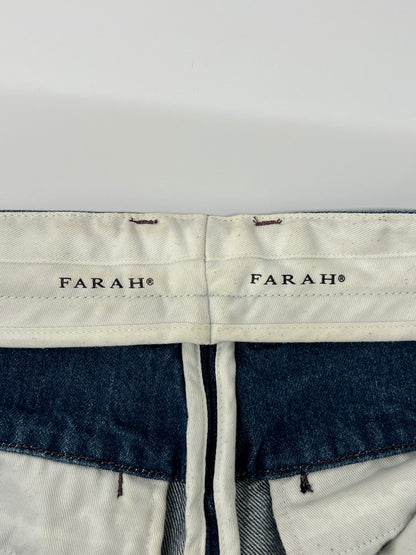【中古品】【メンズ】 FARAH ファーラー TWOｰTUCK WIDE TAPERED PANTS FR0202-M4008 2タックワイドテーパードパンツ ボトムス 151-260830-kk-06-hon サイズ：30 カラー：ライトインディゴ 万代Net店