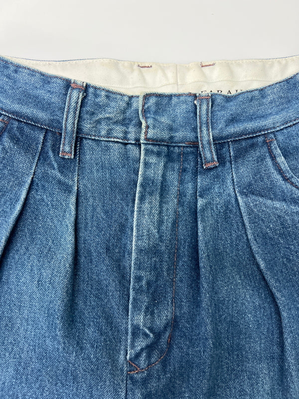 【中古品】【メンズ】 FARAH ファーラー TWOｰTUCK WIDE TAPERED PANTS FR0202-M4008 2タックワイドテーパードパンツ ボトムス 151-260830-kk-06-hon サイズ：30 カラー：ライトインディゴ 万代Net店