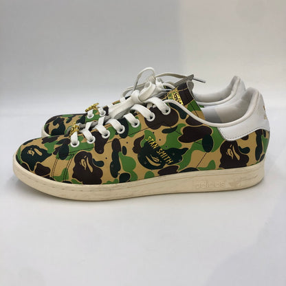 【中古品】【メンズ】 A BATHING APE アベイシングエイプ × adidas アディダス 別注 コラボ STANSIMTH BAPE IG8949 スタンスミス ベイプ スニーカー 靴 161-241130-kk-28-tei カラー：FTWWHT/FTWWHT/OWHITE 万代Net店
