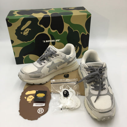 【中古品】【メンズ】 A BATHING APE アベイシングエイプ CROSS STA M191318 M クロススタ スニーカー 靴 162-241203-kk-03-tei カラー：WHITE 万代Net店