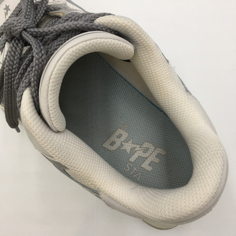 【中古品】【メンズ】 A BATHING APE アベイシングエイプ CROSS STA M191318 M クロススタ スニーカー 靴 162-241203-kk-03-tei カラー：WHITE 万代Net店