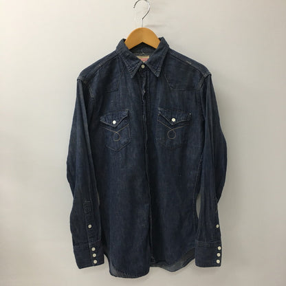 【中古品】【メンズ】  PENNEY'S FOREMOST ぺニーズフォアモスト 50~60's DENIM WESTERN SHIRT VINTAGE 50-60年代 デニムウエスタンシャツ 長袖 トップス ヴィンテージ 145-241207-kk-13-tei サイズ：表記無し 下記参照 カラー：インディゴ 万代Net店