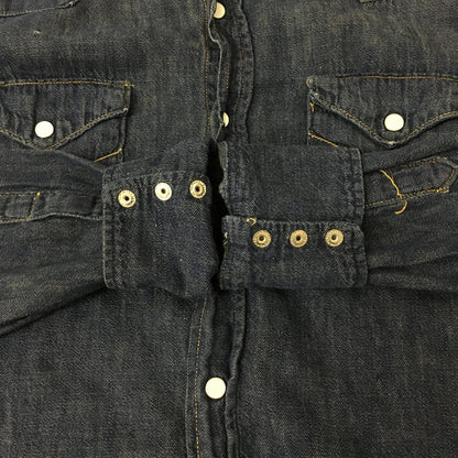 【中古品】【メンズ】  PENNEY'S FOREMOST ぺニーズフォアモスト 50~60's DENIM WESTERN SHIRT VINTAGE 50-60年代 デニムウエスタンシャツ 長袖 トップス ヴィンテージ 145-241207-kk-13-tei サイズ：表記無し 下記参照 カラー：インディゴ 万代Net店
